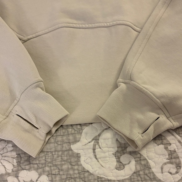 Lululemon Scuba Oversized Pullover Wordmark ~ M/L ~ Bone - Picture 7 of 10